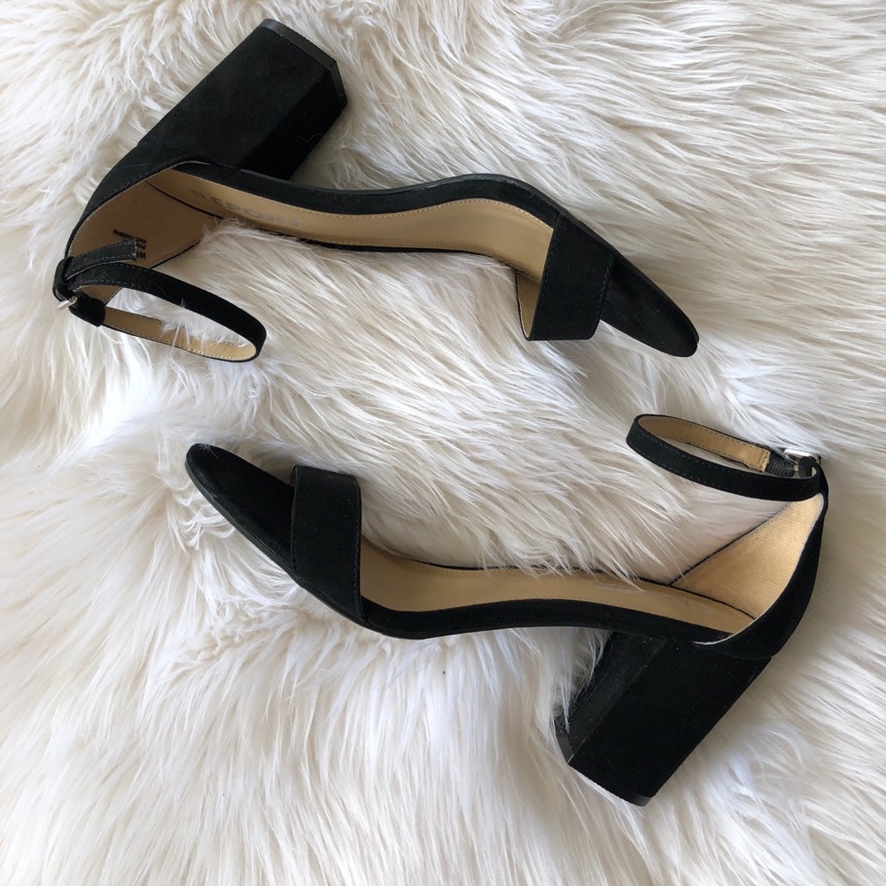 Report Black Strappy Heels